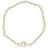 9ct Yellow Gold Bar Twist Belcher Bracelet 8"