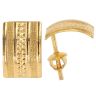 22ct Yellow Gold Dot Square Stud Earrings