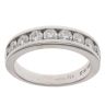 18ct White Gold 1.00ct Brilliant Cut Diamond Half Eternity Ring