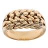 14ct Yellow Gold Two Row Keeper Ring
