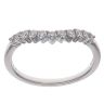 Platinum 0.25ct Brilliant Cut Diamond Wishbone Ring