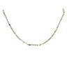 14ct Yellow And White Gold Twist Bar 24" Chain