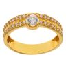 22ct Yellow Gold Cubic Zirconia Ring
