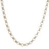 9ct Yellow Gold Patterned And Plain Belcher Chain 34"