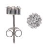 18ct White Gold 0.50ct Brilliant Cut Diamond Cluster Stud Earrings