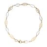 18ct Yellow and White Gold Swirl Bracelet 7.5"