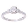 18ct White Gold 0.40ct Diamond Cluster Ring