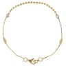 22ct Yellow and White Gold Twisted Junction Fancy Bracelet 7"