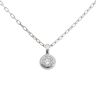 18ct White Gold 0.50ct Diamond Pendant And Chain 16"