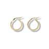 9ct Yellow Gold Patterned Hoop Earrings