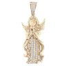 9ct Yellow Gold Cubic Zirconia Angel Pendant