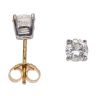 18ct Yellow Gold 1.10ct Brilliant Cut Diamond Solitaire Stud Earrings