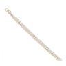 9ct Yellow Gold Cubic Zirconia Triple Row Tennis Bracelet