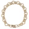 9ct Yellow Gold Patterned Belcher Bracelet 8"