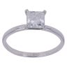Platinum 1.00ct Princess Cut Diamond Solitaire Ring