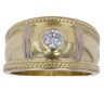 18ct Yellow and White Gold 0.30ct Diamond Signet Ring