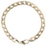 9ct Yellow Gold Double Curb Bracelet 8"