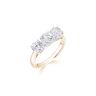 9ct Yellow Gold 2.00ct Lab Grown Diamond Trilogy Ring Lab Grown