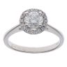 18ct White Gold 0.86ct Brilliant Cut Diamond Cluster Ring