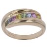 9ct Yellow Gold Multi Gemstone Ring