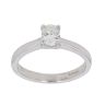 Platinum 0.35ct Oval Cut Diamond Solitaire Ring