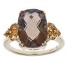 9ct Yellow Gold Citrine and Smoky Quartz Ring