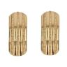 22ct Yellow Gold Patterned Stud Earrings