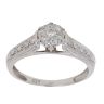 9ct White Gold 0.19ct Brilliant Cut Diamond Cluster Ring