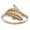 9ct Yellow Gold Ruby Fish Ring