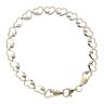 14ct Yellow & White Gold Child's Heart 6" Bracelet