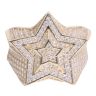 9ct Yellow Gold Cubic Zirconia Star Signet Ring