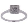 9ct White Gold 0.10ct Diamond Cluster Ring