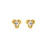 22ct Yellow Gold Baby Cubic Zirconia Stones Studs Earring
