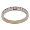 9ct Yellow Gold Moissanite Half Eternity Ring