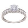 9ct White Gold Cubic Zirconia Ring