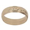 9ct Yellow Gold Patterned 6mm Wedding Band