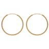 22ct Yellow Gold Dot Hoop Earrings