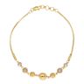 22ct Yellow And White Gold Beaded Fancy Bracelet 7"