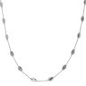 Silver Fancy Beaded Chain 18"