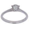 9ct White Gold 0.20ct Brilliant Cut Diamond Solitaire Ring