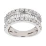 18ct White Gold 2.00ct Diamond Three Row Ring