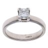 18ct White Gold 0.50ct Princess Cut Diamond Solitaire Ring