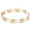 18ct Yellow Gold Elephants Hinged Bangle
