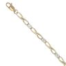 9ct Yellow Gold Cubic Zirconia Infinity Bracelet 7"