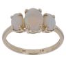 9ct Yellow Gold Opal Three Stone Ring