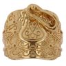Sterling Silver Gold Plated Saddle Ring