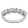 18ct White Gold 1.00ct Brilliant Cut Diamond Seven Stone Eternity Ring