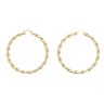 9ct Yellow Gold Large Twist Hoop Earrings