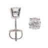 9ct White Gold 0.70ct Brilliant Cut Diamond Stud Earrings