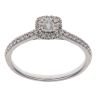 9ct White Gold 0.25ct Brilliant Cut Diamond Cluster Ring